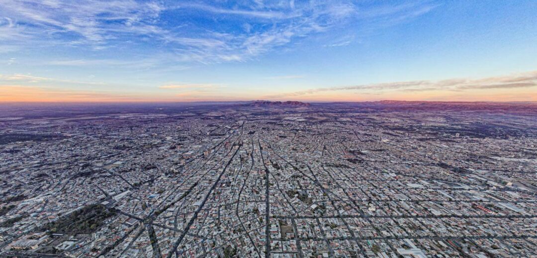 Vista aérea de Aguascalientes, donde encontrarás una variedad de opciones de vivienda