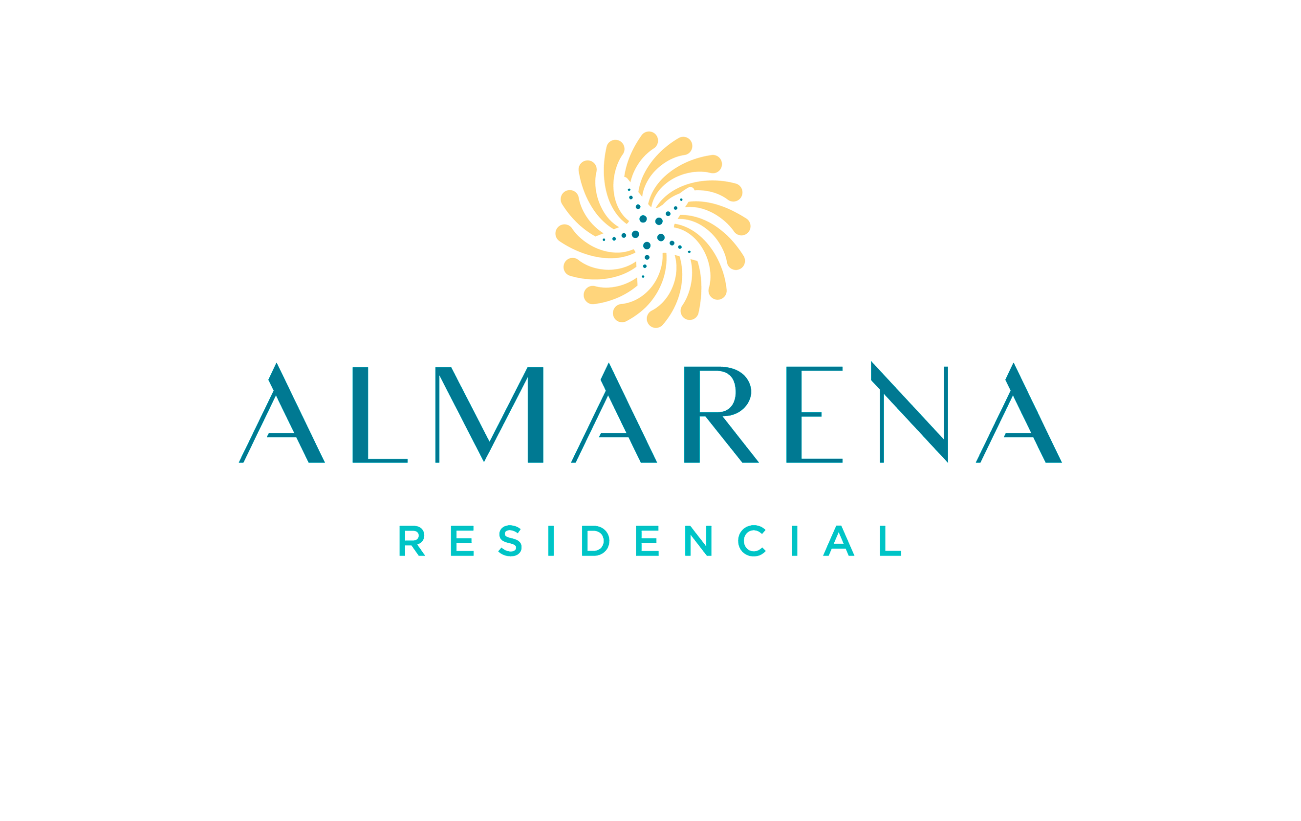Logo de Almarena Residencial, un desarrollo inmobiliario de casas y departamentos en Mazatlán.