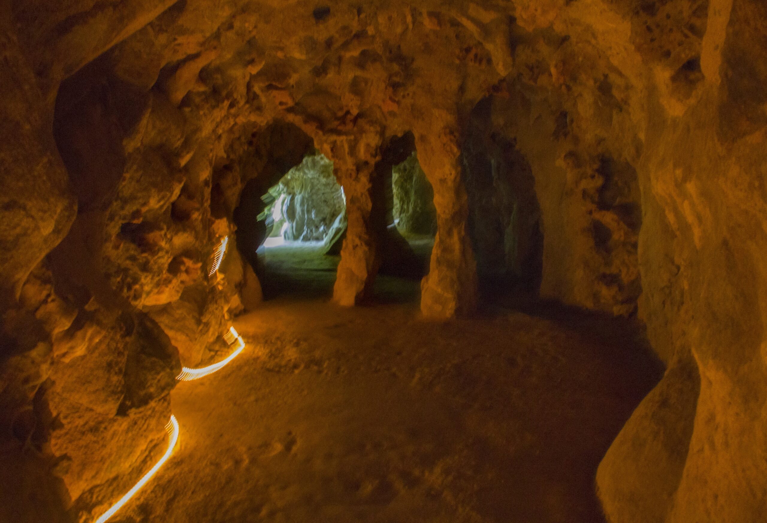 Interiores de las cuevas de Cosalá