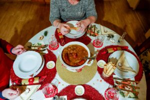 Cena para posada Navideña Tamales Pozole