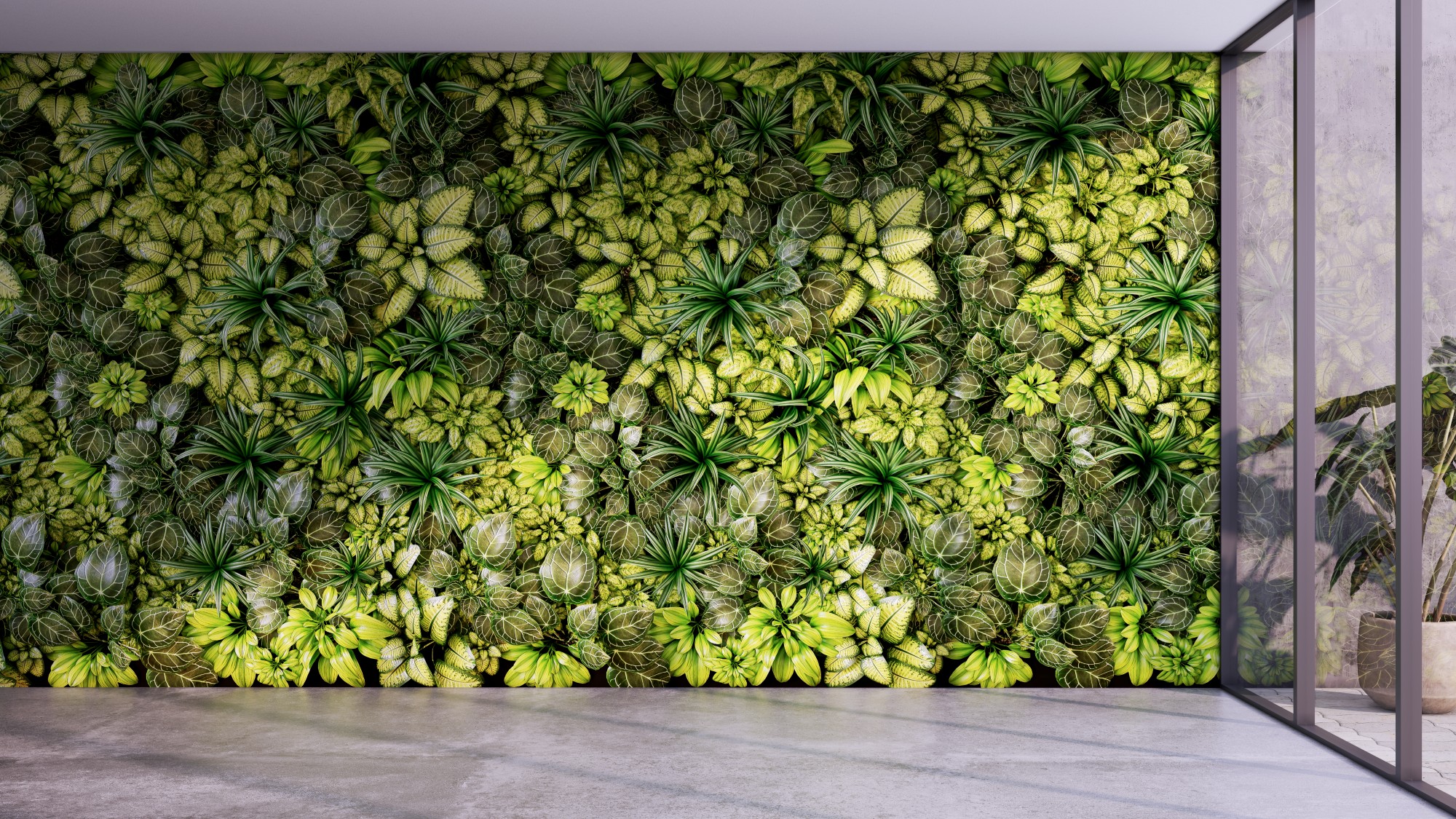 Jardín Vertical como aislamiento termico en climas calidos o calurosos